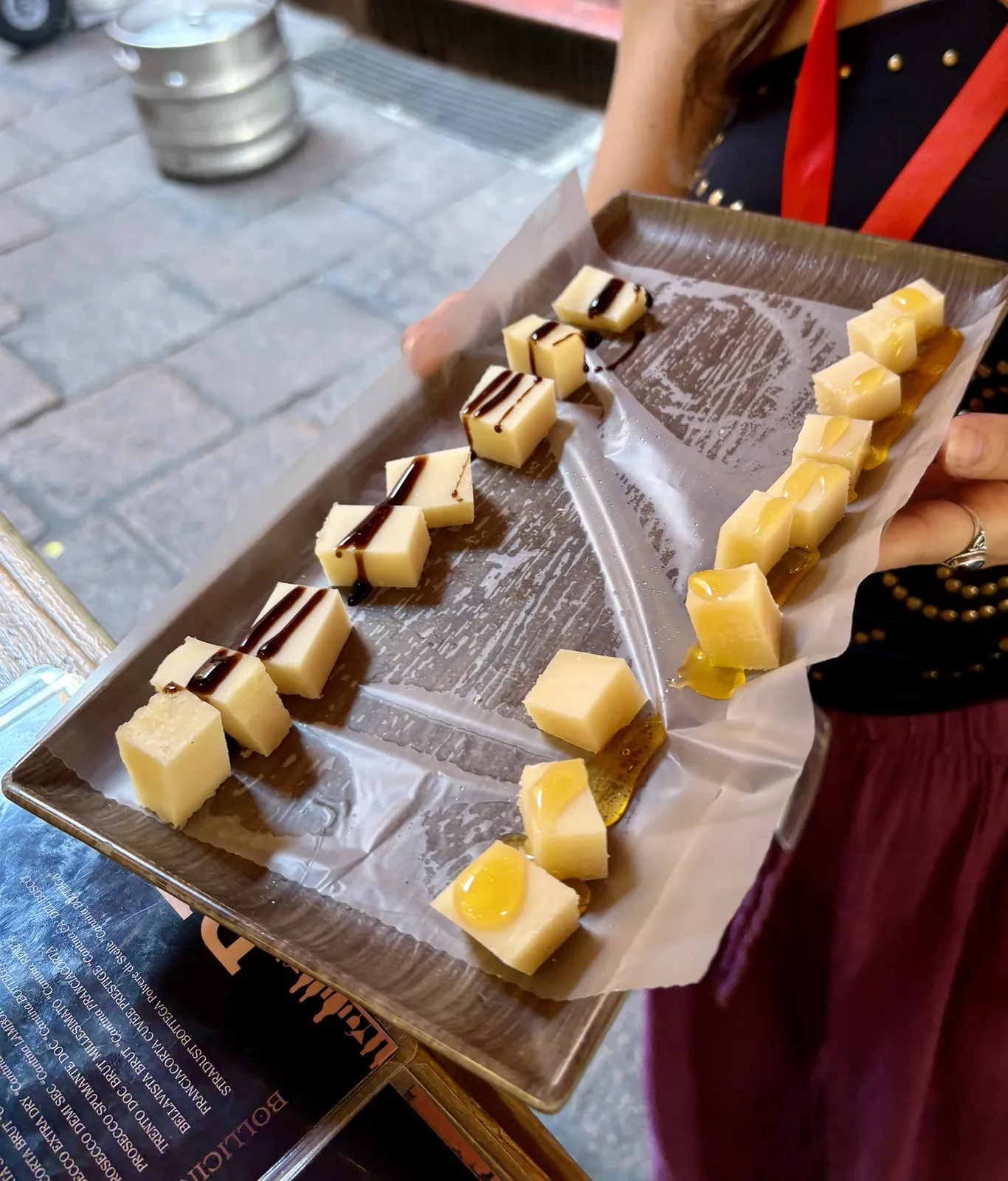 cheese with balsamic and honey
