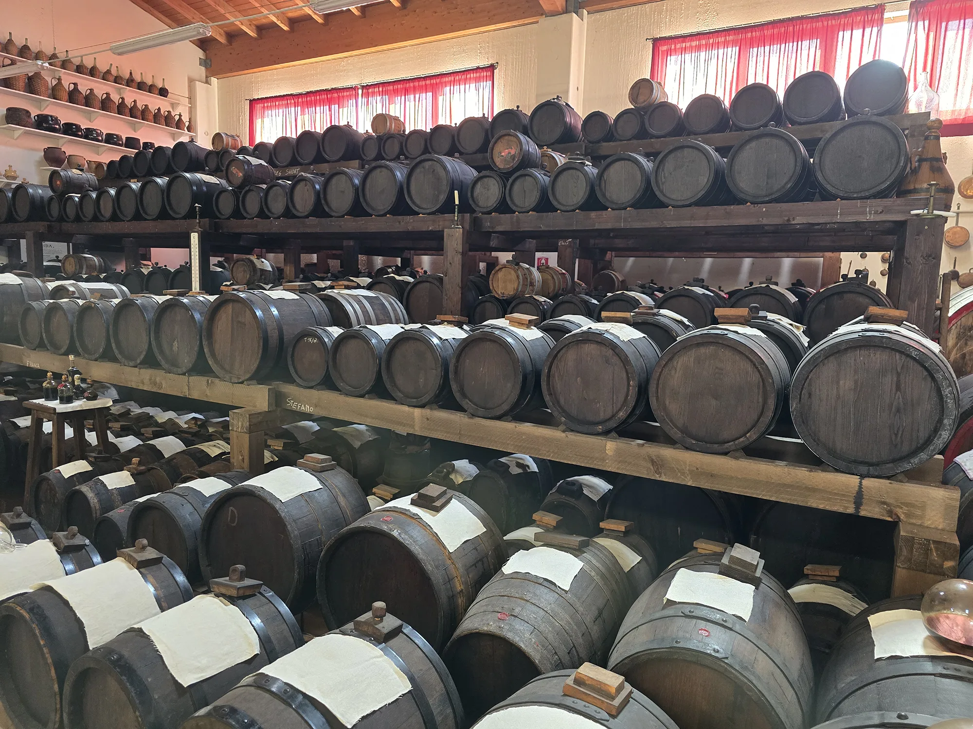 balsamic vinegar barrels