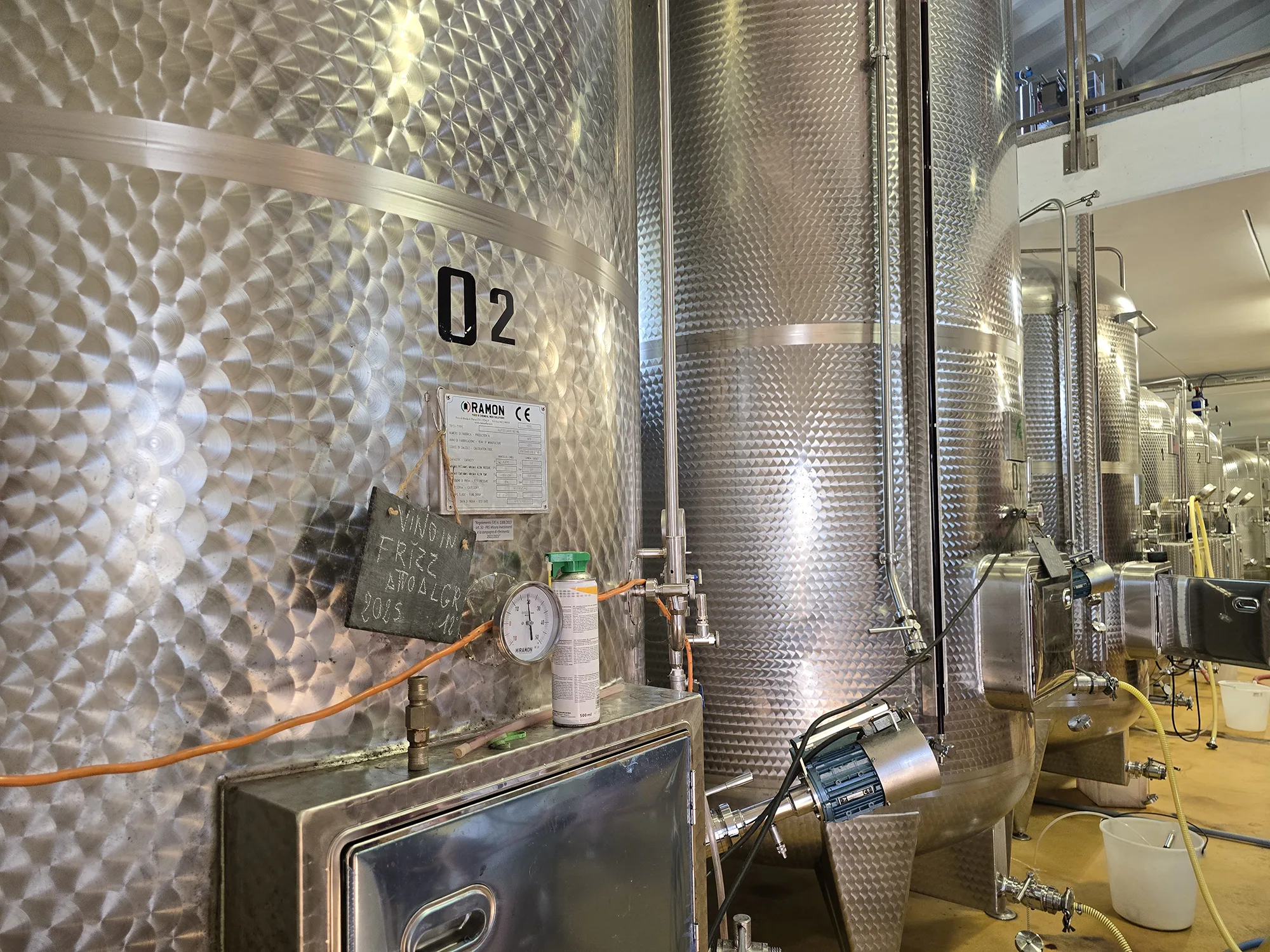 winery fermentation tanks
