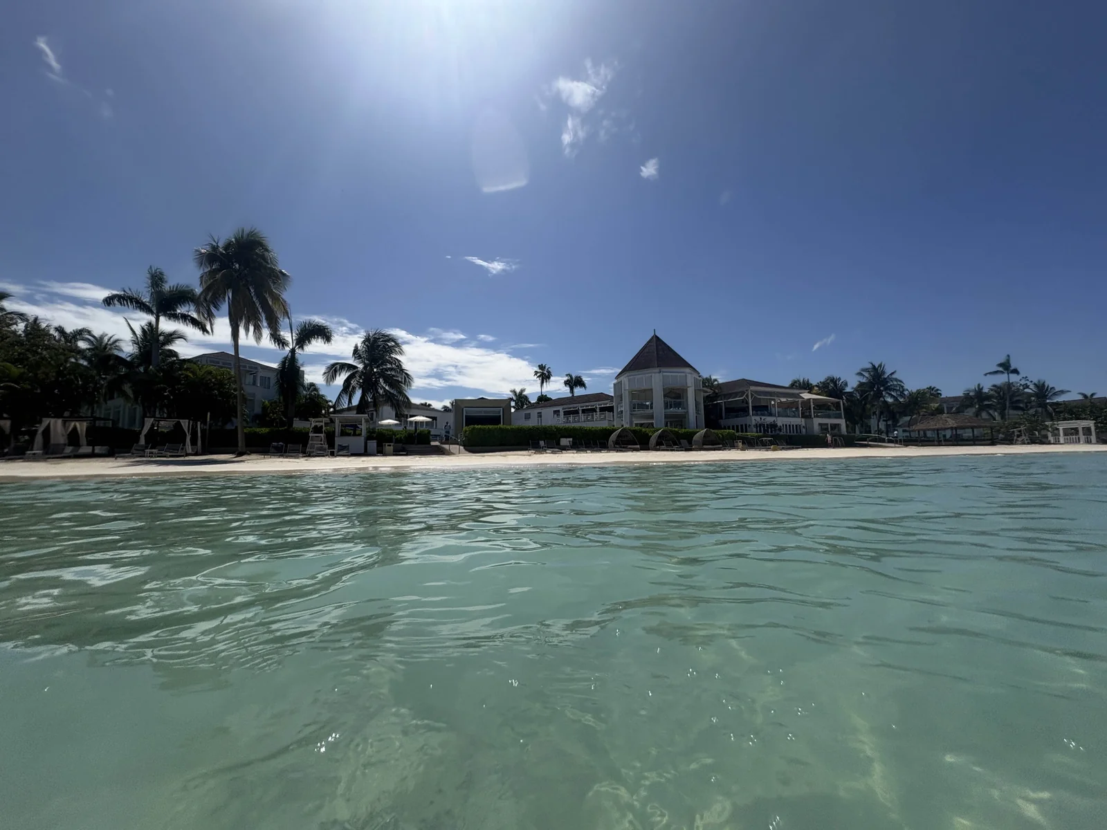 Swimming at the 7 Mile Beach Negril