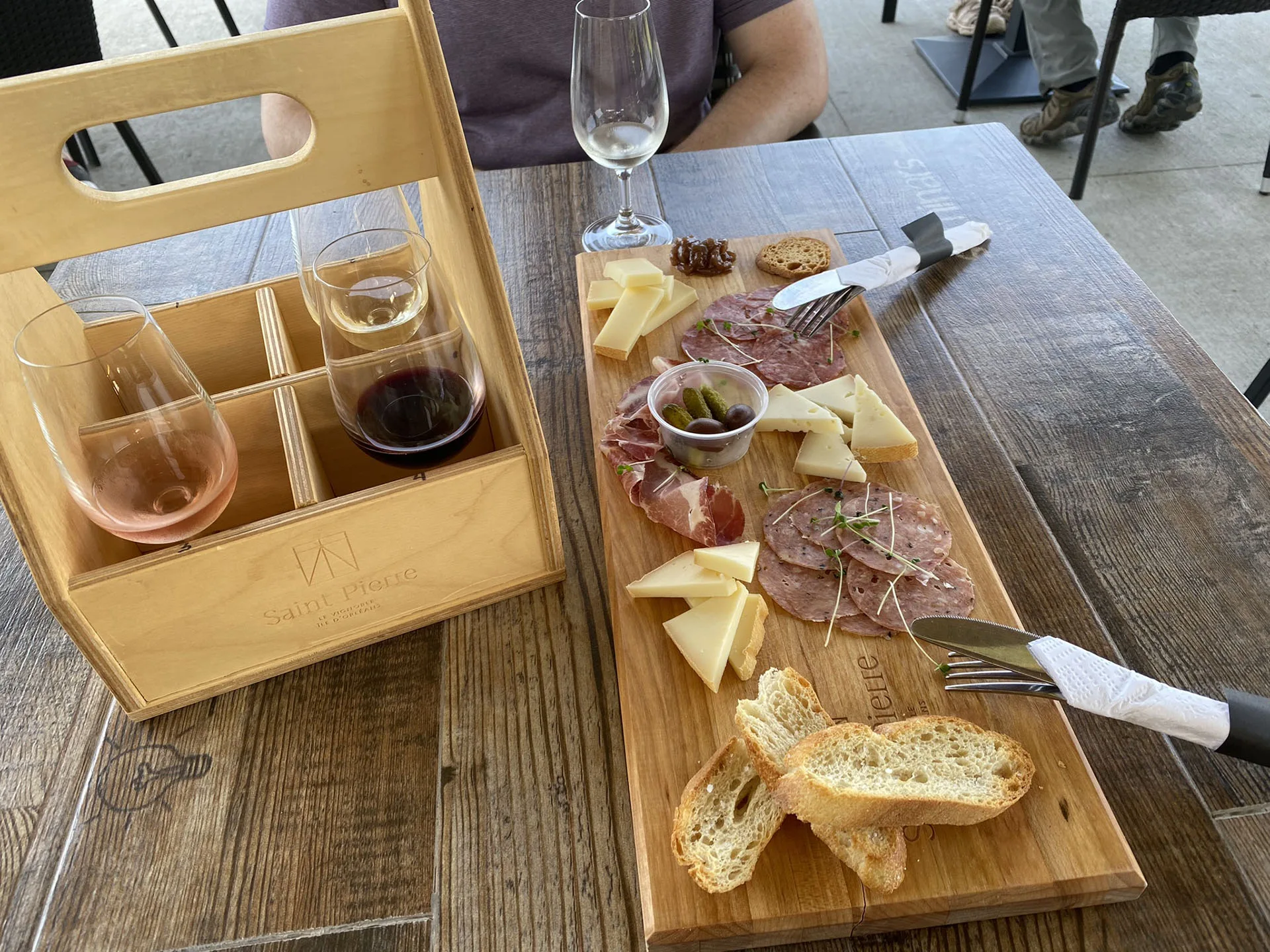 wine tasting and charcuterie