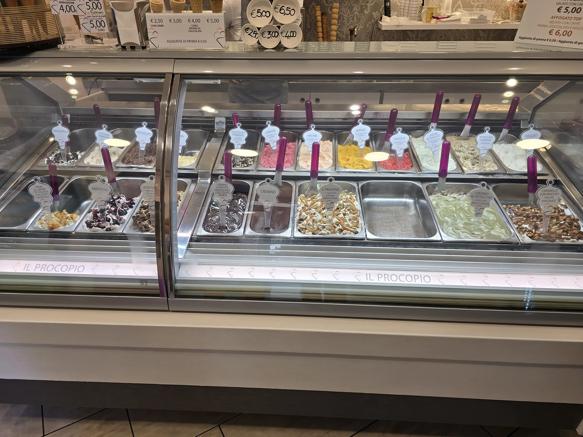 gelato flavors