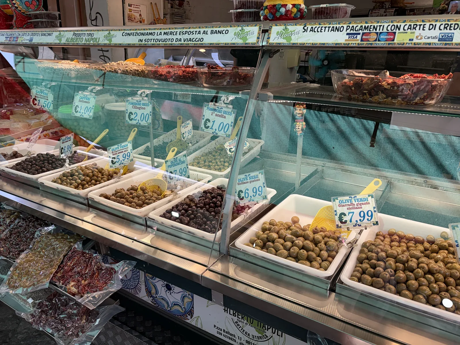 olives at Ballarò Market