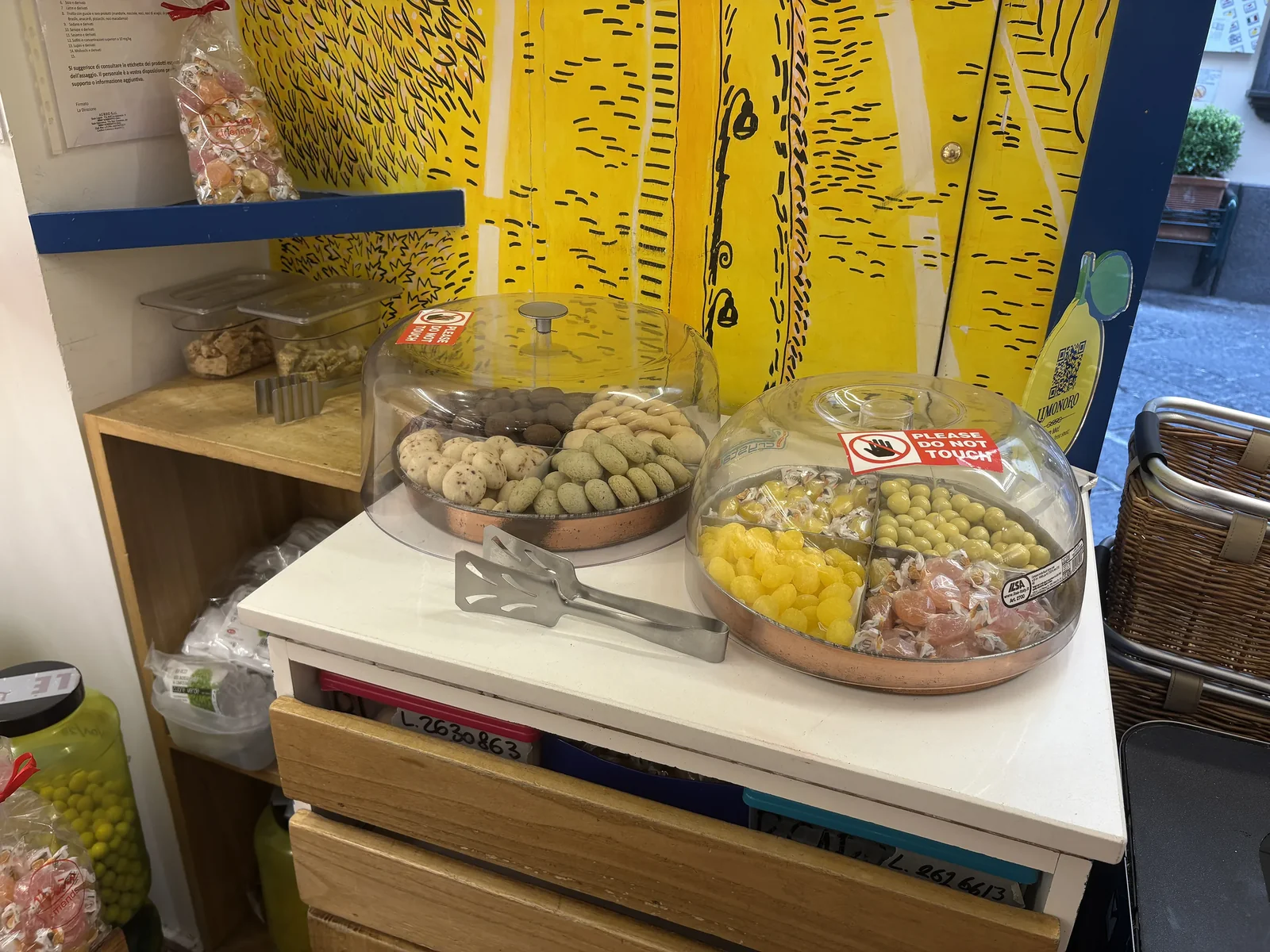 lemon cookies and candies