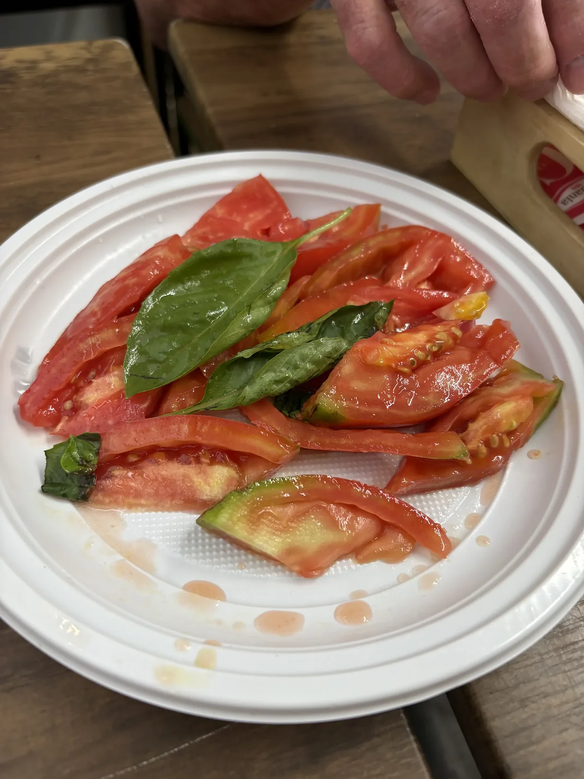 fresh sorrento tomatoes and basil